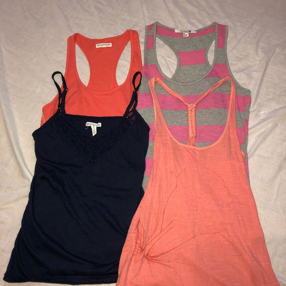 Lot of 4 Summer Tank Tops size S/M